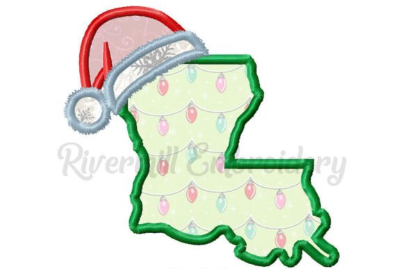 Applique Louisiana with Santa Hat Review