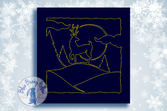 Christmas Quilt Block-Deer Review