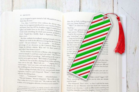 Dual Stripe Christmas Bookmark ITH Review