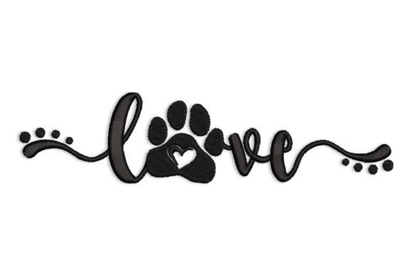 Love with Paw Print and Heart Review