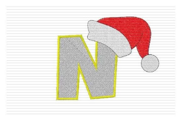 N Letter Christmas Alphabet Santa Hat Review