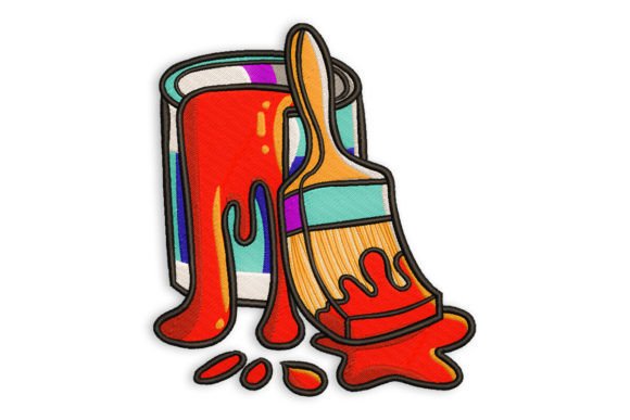 Red Paint Brush and Can Review