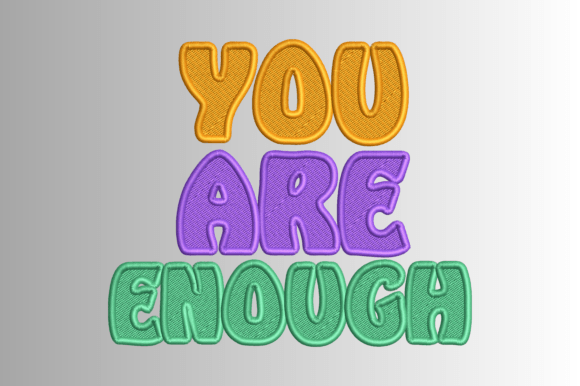 You Are Enough Embroidery Review
